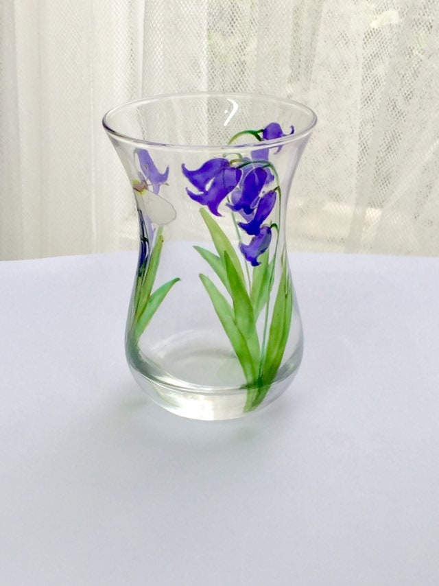 Bluebells and Butterfly Posy Vase