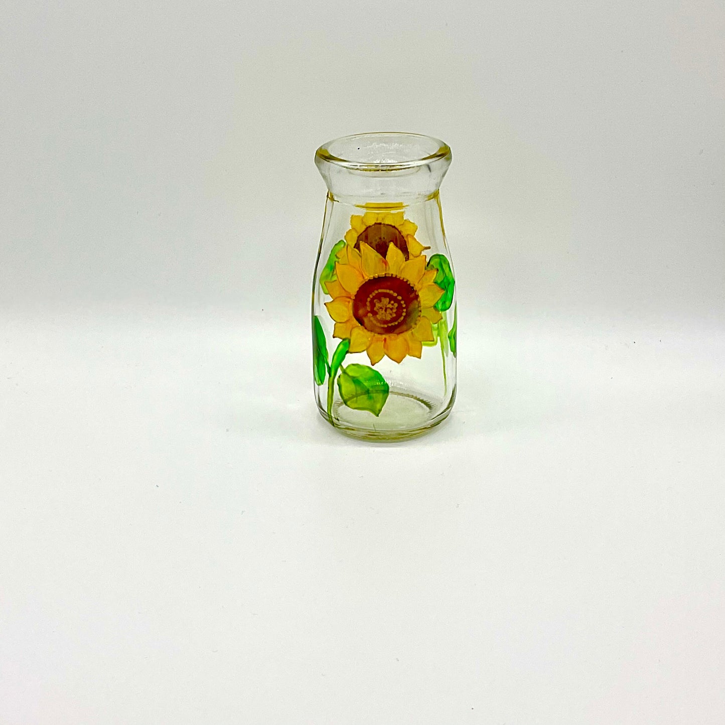 Sunflowers mini bottle vase