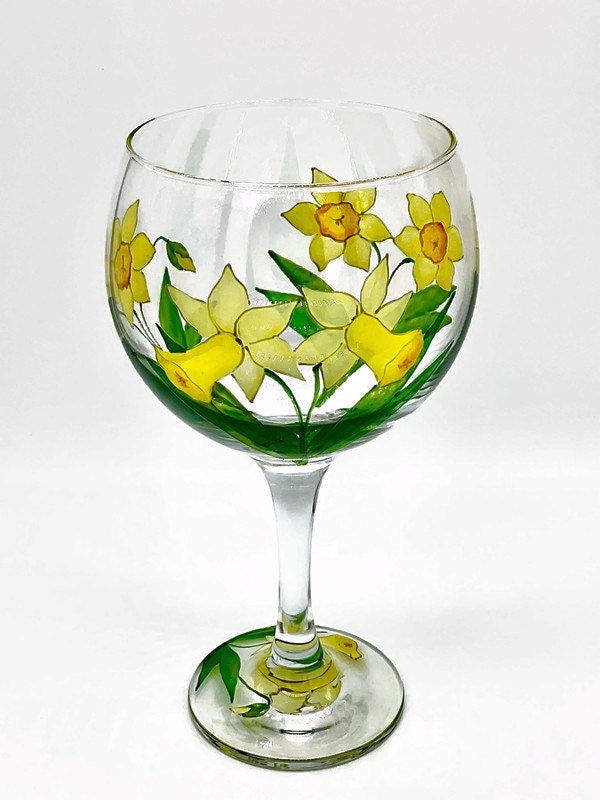 Gin Glass Daffodils/Narcissi