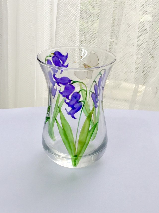 Bluebells and Butterfly Posy Vase