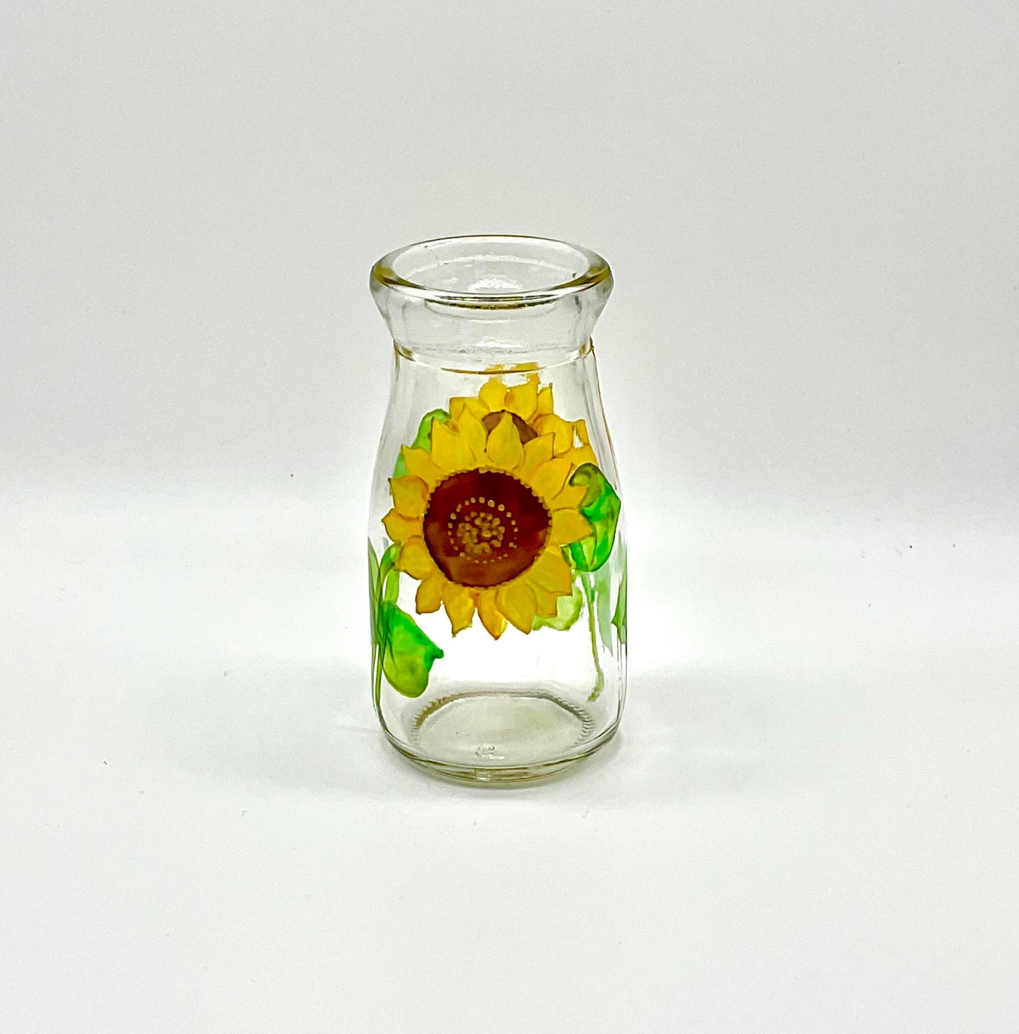 Sunflowers mini bottle vase
