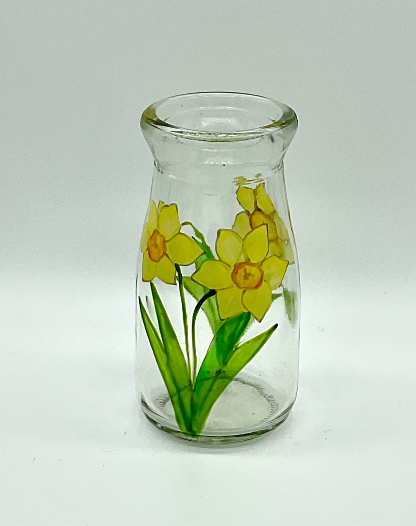 Daffodils mini bottle vase