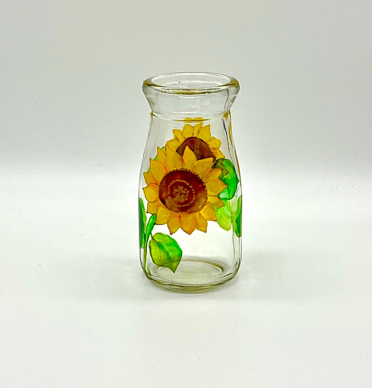 Sunflowers mini bottle vase