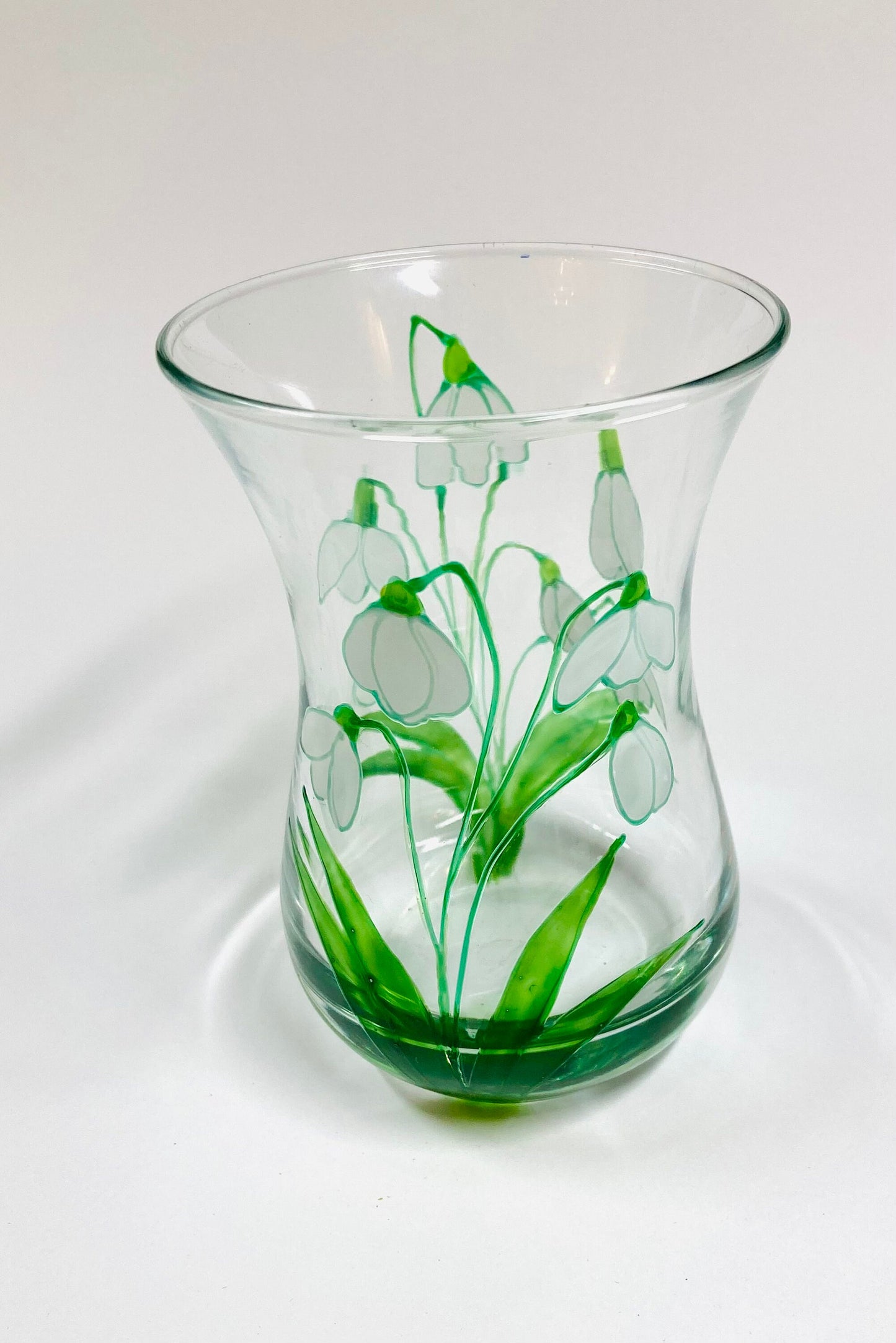 Snowdrops design mini posey vase