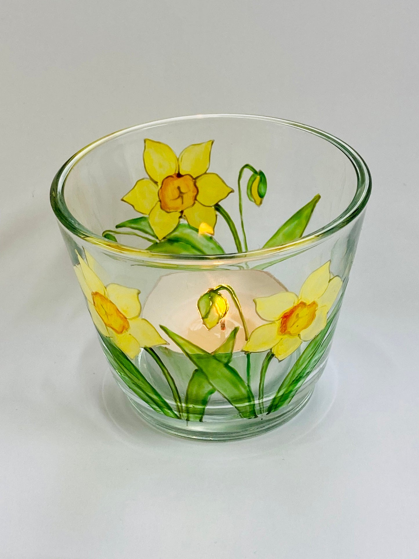 Daffodils Narcissi design tealight holder