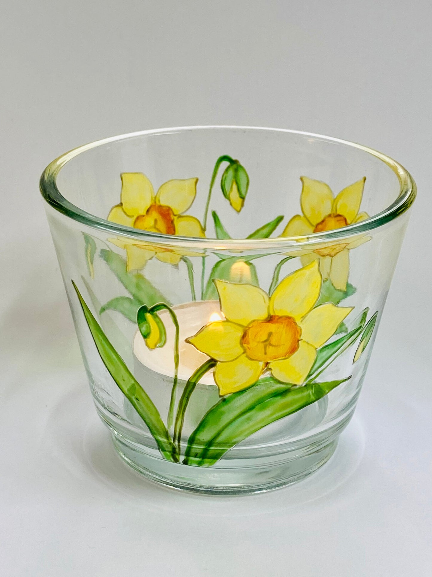 Daffodils Narcissi design tealight holder
