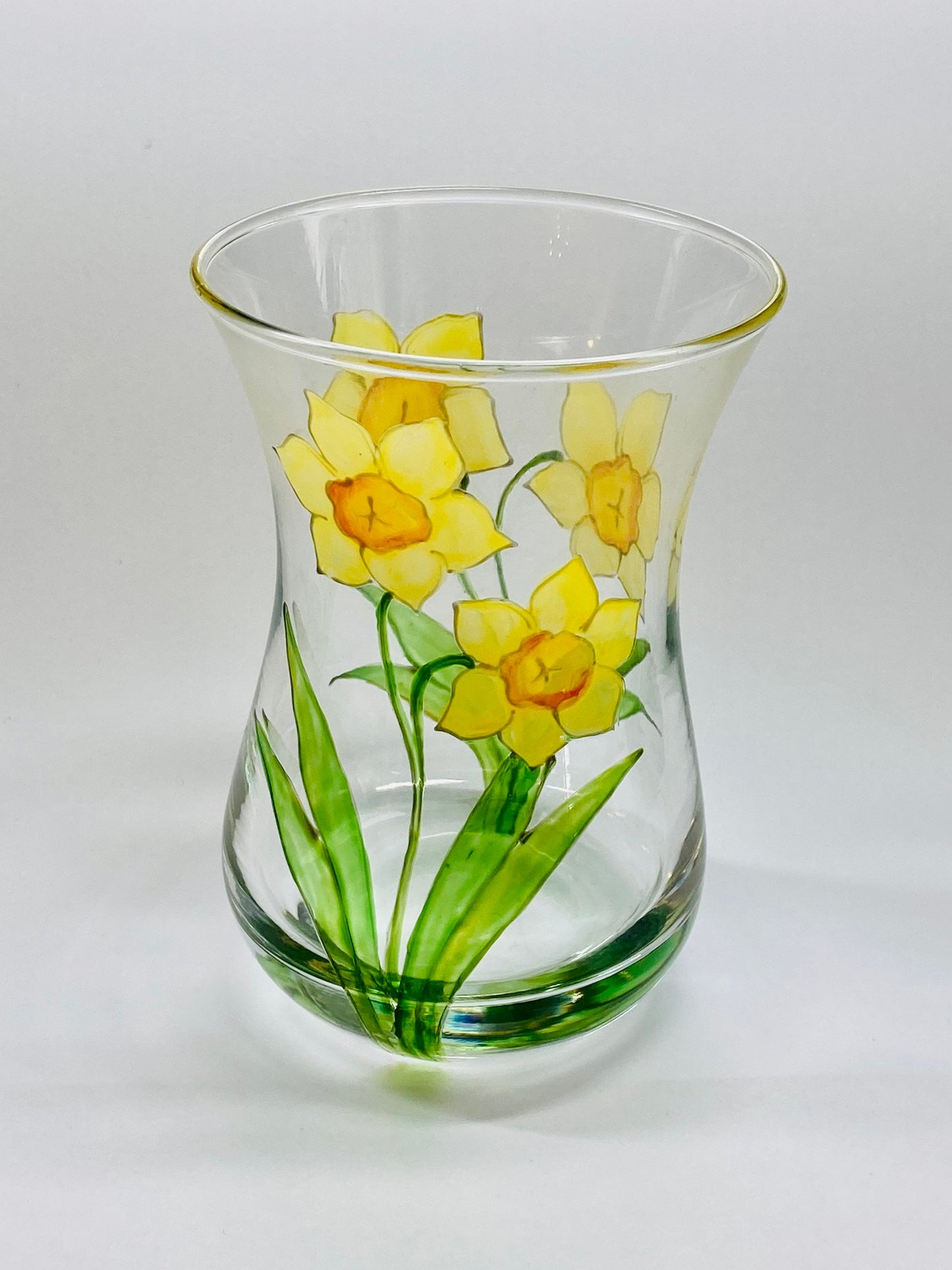 Daffodils Narcissi design mini posey vase