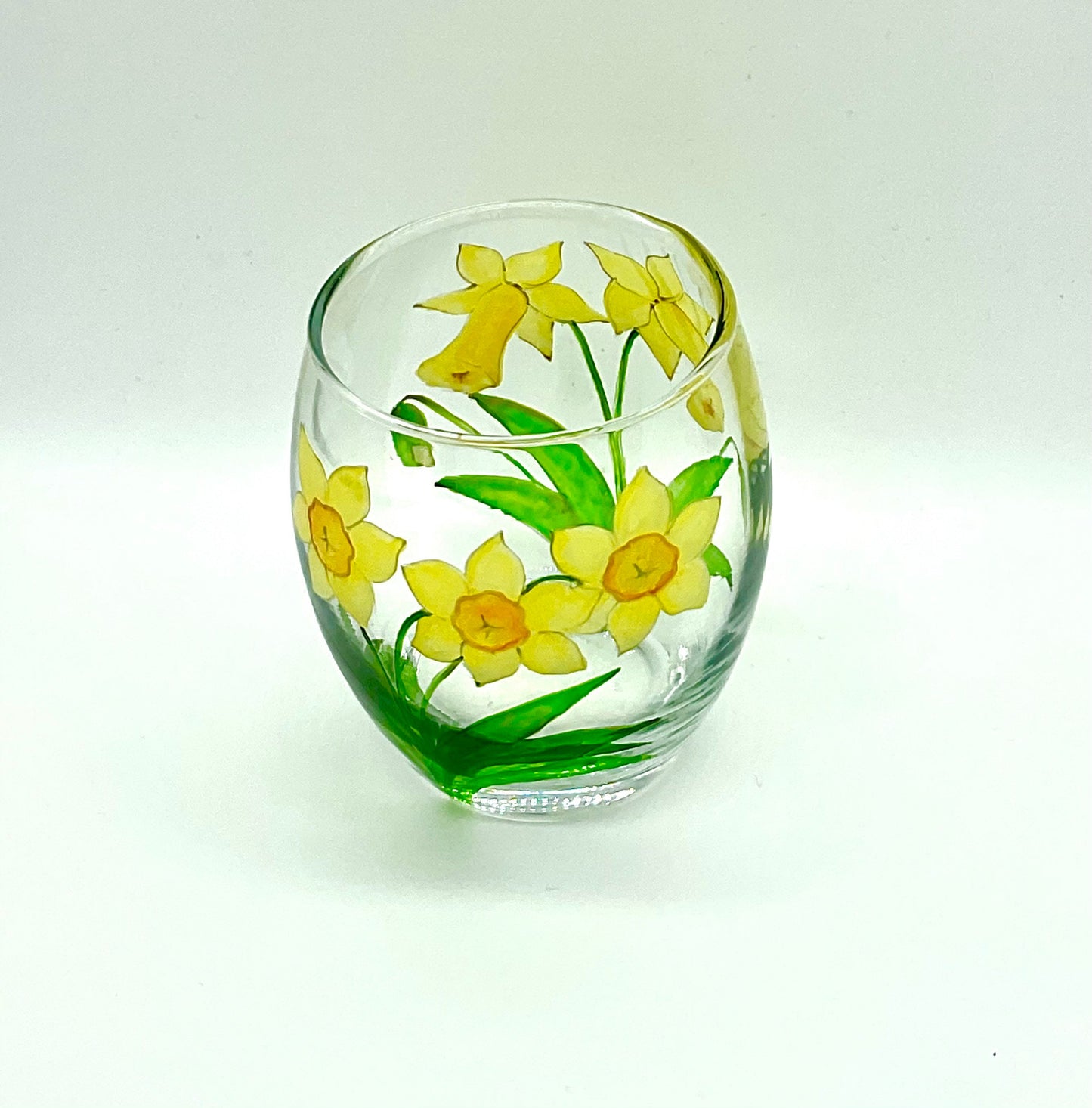 Daffodil design candle holder