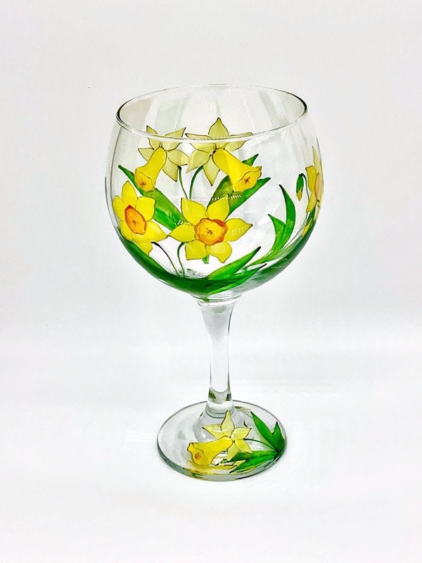 Gin Glass Daffodils/Narcissi