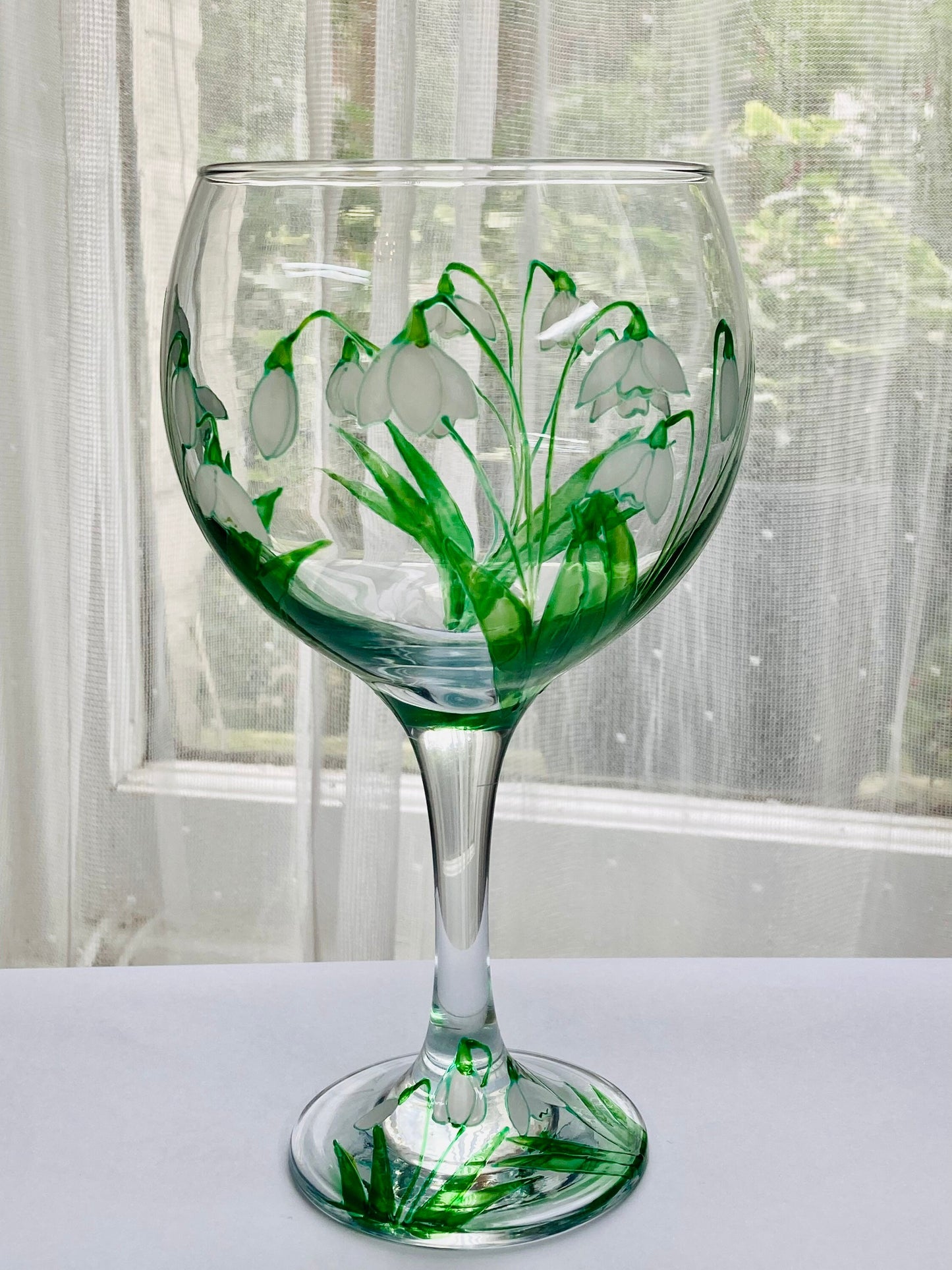 Gin Glass Snowdrops