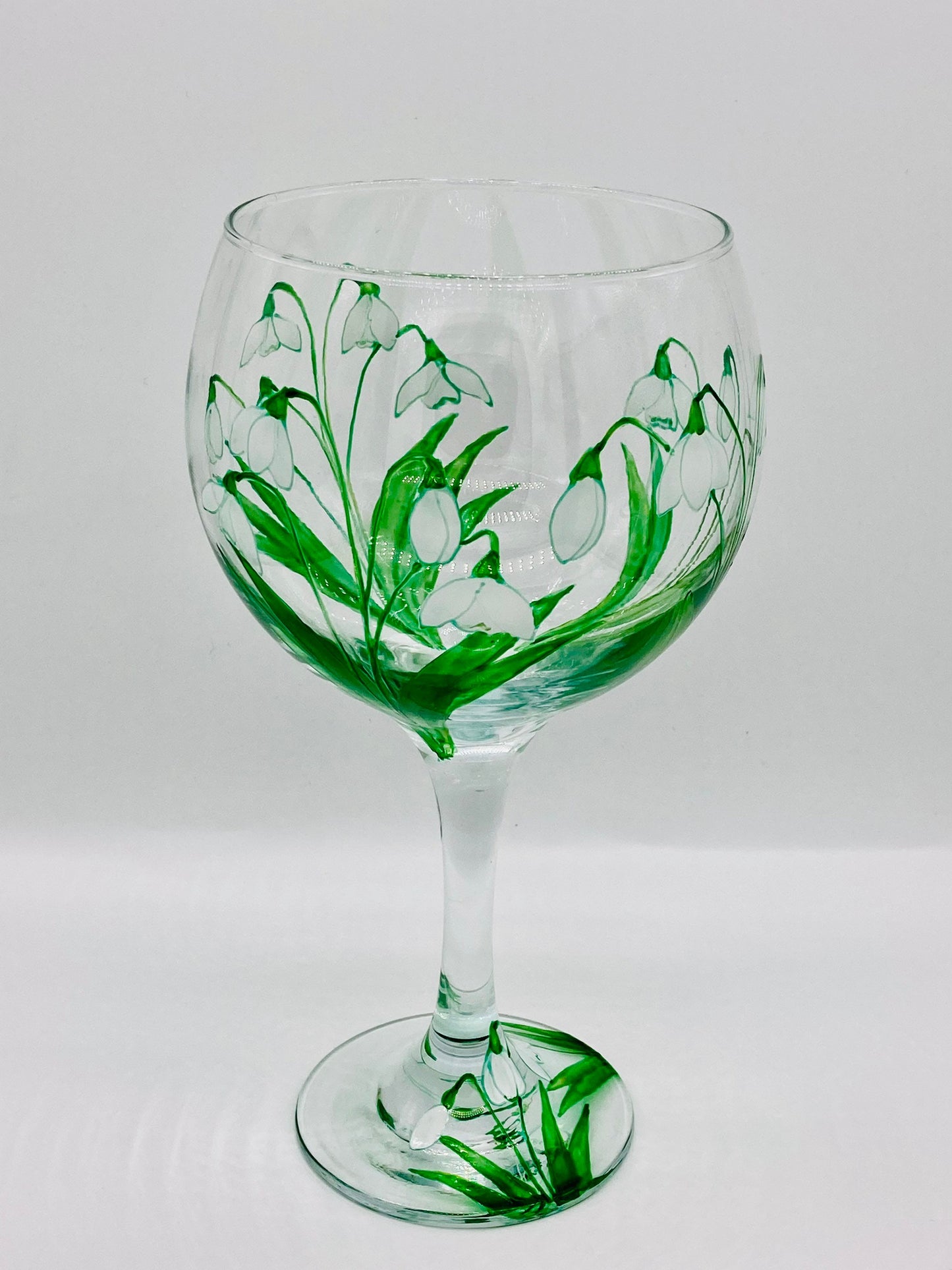 Gin Glass Snowdrops