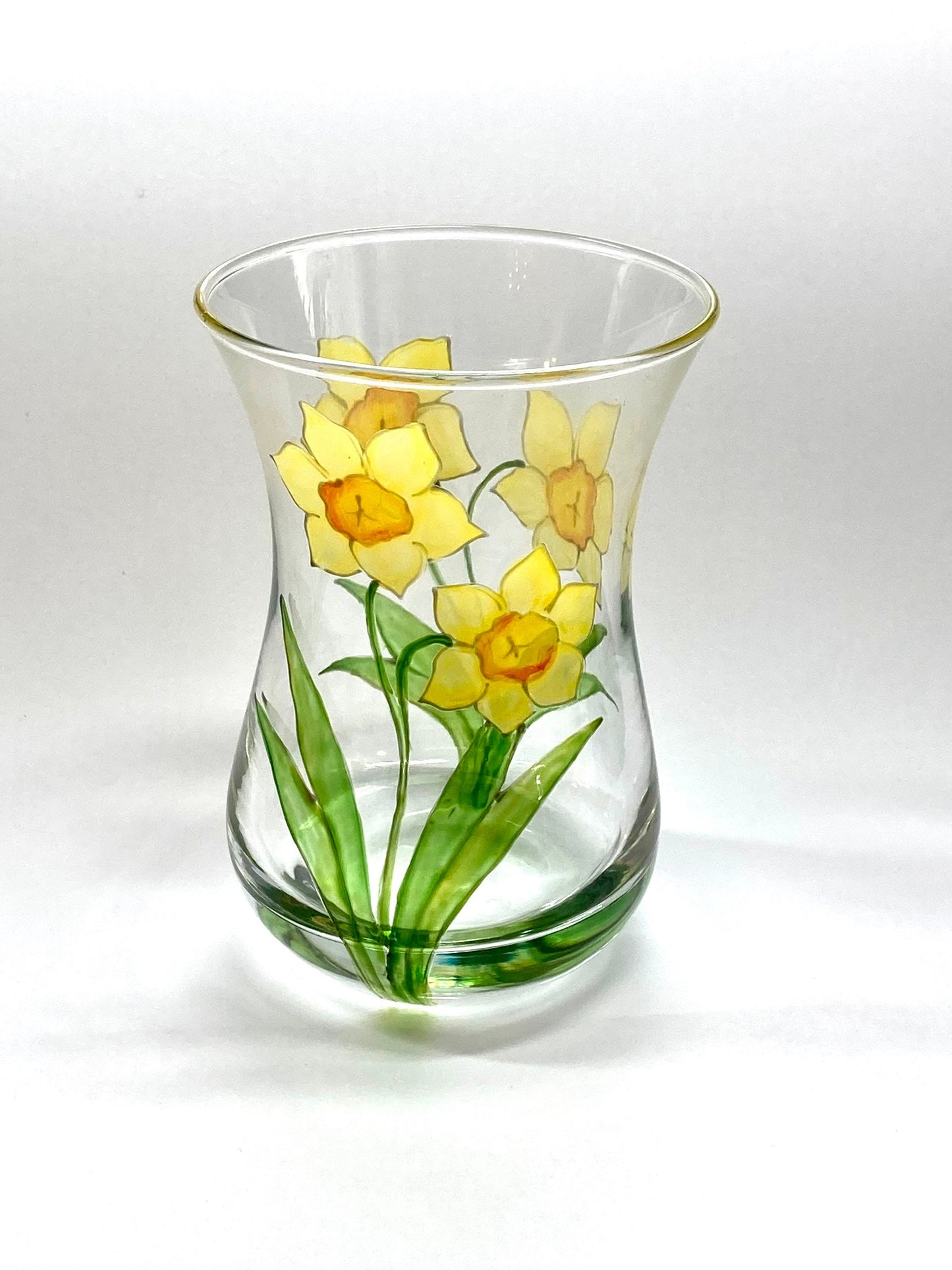 Daffodils Narcissi design mini posey vase