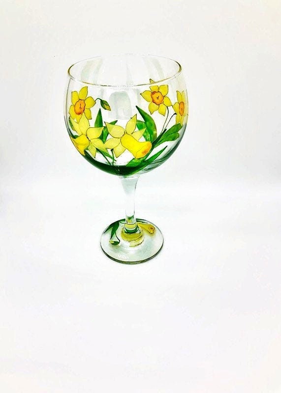 Gin Glass Daffodils/Narcissi