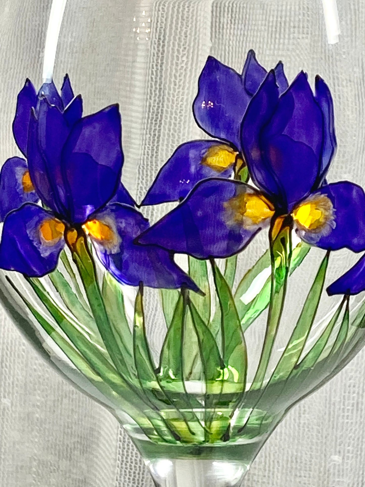 Gin Glass Irises